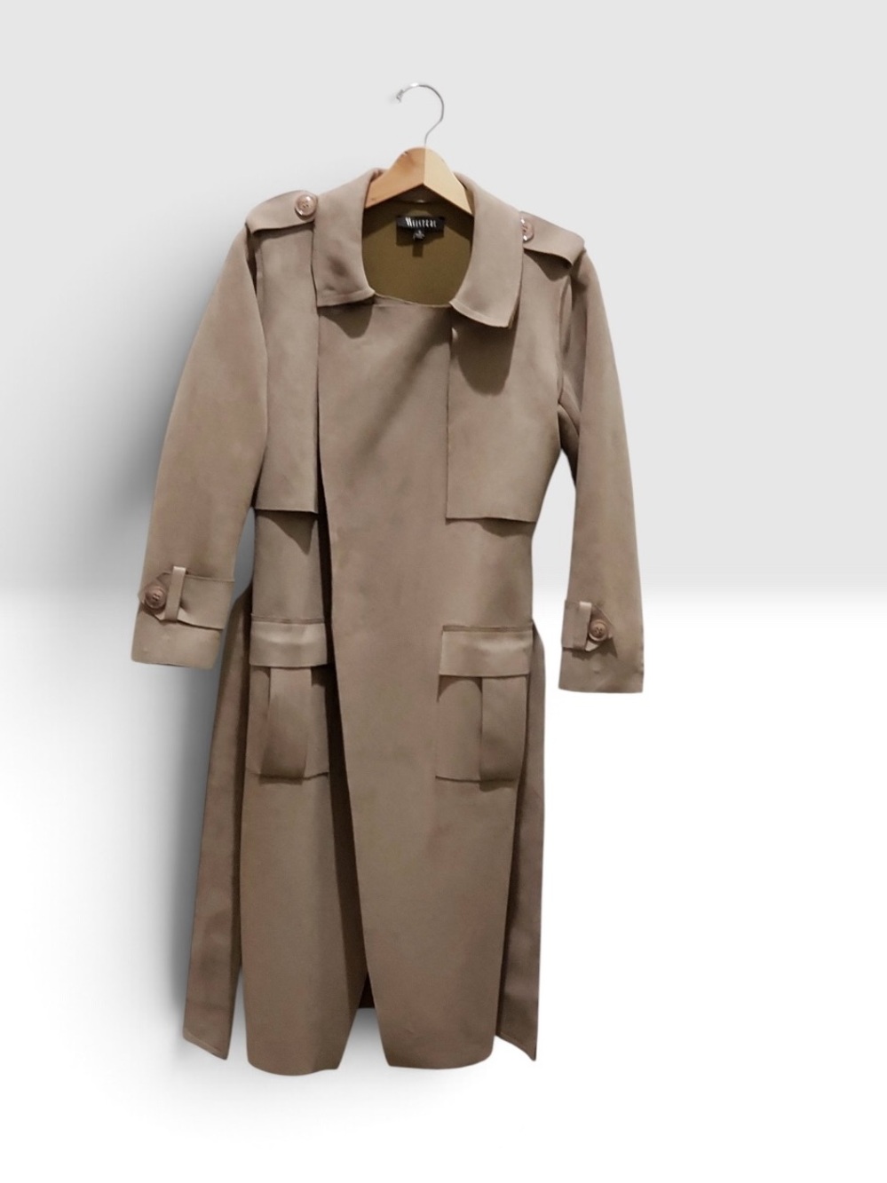 Faux suede oversized coat for fall season fits small to medium